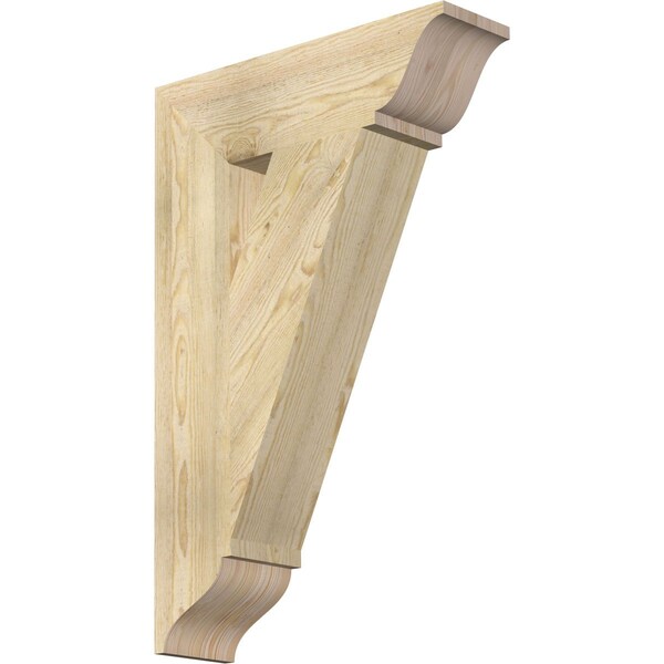 Ekena Millwork Traditional Traditional Rough Sawn Bracket, Douglas Fir, 6"W x 22"D x 34"H BKT06X22X34TRA01RDF - main